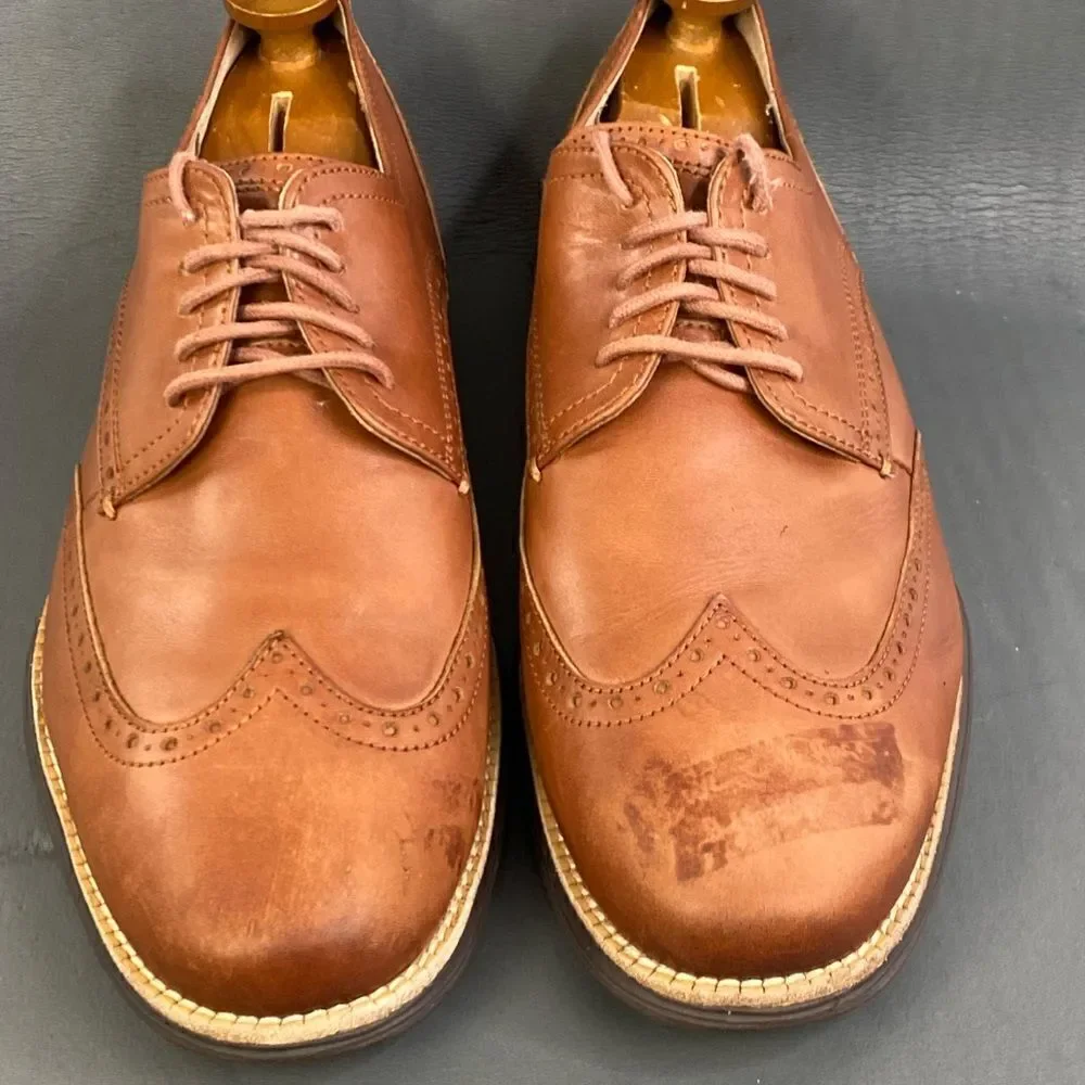 Cole Haan Original Grand Shortwing Oxford Leather Shoes mens size 12